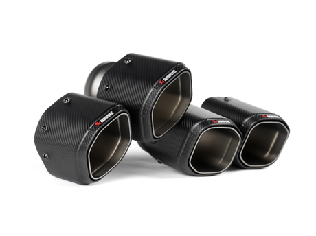 2024+ BMW M5 Hexagonal Carbon Fiber Tail Pipe Set - View 3 | Dirty Garage