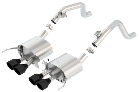 Borla 14-18 C7 Corvette Stingray Axle-Back ATAK Exhaust 2.75in To Muffler Dual 2.0in Out 4.25in Tip - View 3 | Dirty Garage