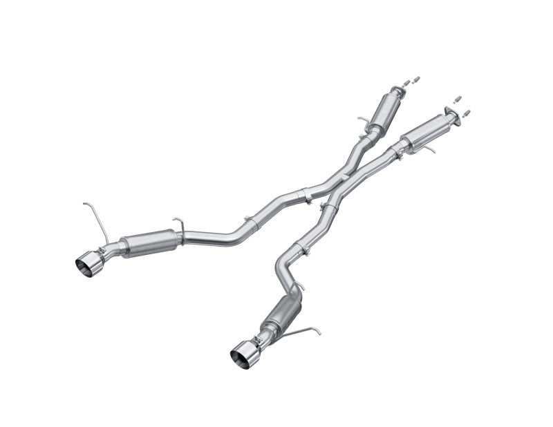 2012-2024 Grand Cherokee SRT 6.4L 3" Dual Rear Exit Aluminized Catback Exhaust T304 Tips - View 2 | Dirty Garage