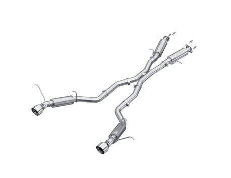 2012-2024 Grand Cherokee SRT 6.4L 3" Dual Rear Exit Aluminized Catback Exhaust T304 Tips - View 2 | Dirty Garage