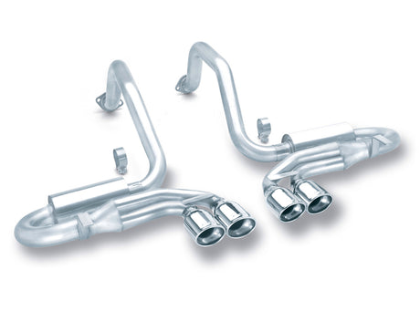 Borla 97-04 Corvette Coupe/Conv/Hatchback 5.7L 8cyl 4spd/6spd RWD Classic S-Typein Cat-Back Exhaust - View 4 | Dirty Garage