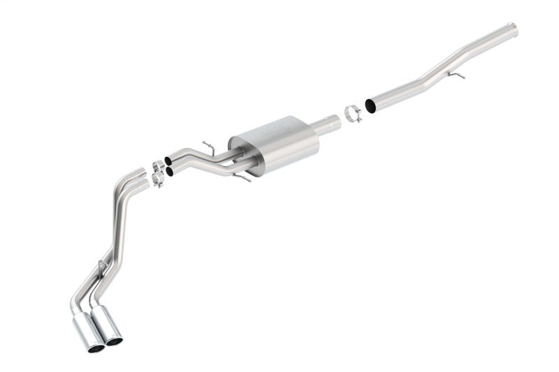 Borla 14 Silv/Sierra 1500 EC Std/CC Short 143.5in WB ATAK Dual Rolled Side Exit Cat-Back Exhaust - View 3 | Dirty Garage