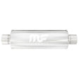 Universal Muffler Mag Stainless Steel 14x6x6 2.5 C/C | Dirty Garage