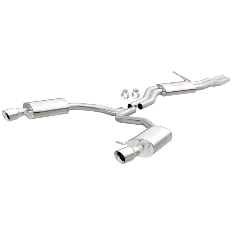 2012-2015 Audi A6 A7 3.0L Cat Back System Stainless Steel 2.5in Dual Split Rear 4in Tips | Dirty Garage