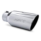 Universal Tip 8" OD Rolled End 5" Inlet 18" Length T304 - View 2 | Dirty Garage