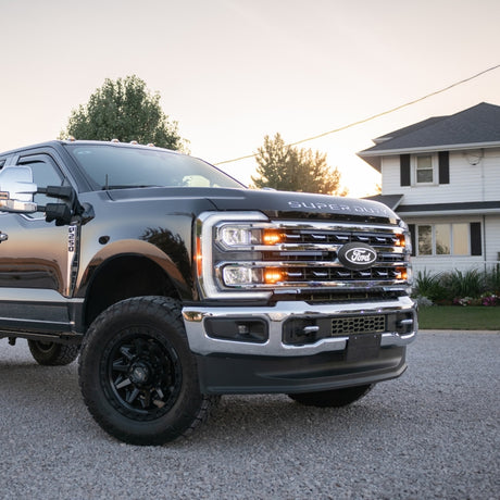 2023-2026 Super Duty Front Luminix Ford Led Grille Emblems - View 9 | Dirty Garage