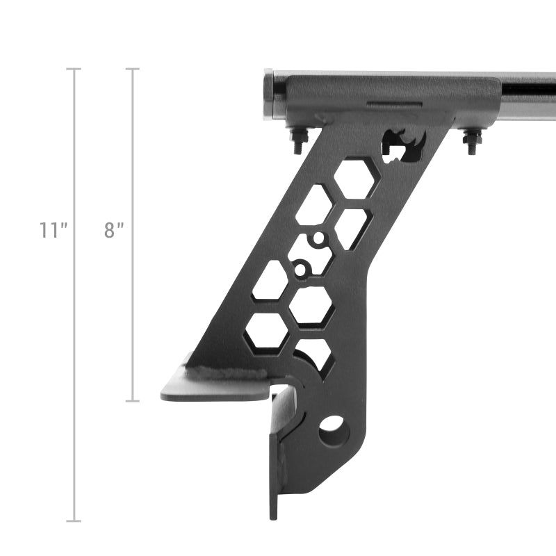 Go Rhino 15-22 Ford F-150 / 19-22 RAM 1500 / 07-21 Toyota Tundra XRS Cross Bars Kit - Tex. Blk - View 18 | Dirty Garage