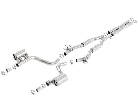 Borla 2015 Dodge Challenger Hellcat 6.2L V8 S-TYPE Catback Exhaust No Tips Factory Valance - View 3 | Dirty Garage
