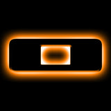 Universal Illuminated LED Letter Badge Matte Black Surface O - View 2 | Dirty Garage