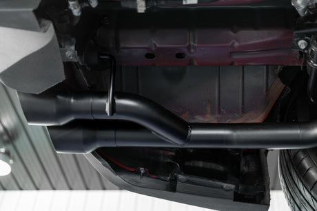 2018-2020 Mustang GT 2.5" T304 Dual Axle Back Exhaust System 4" Dual Wall Tips - View 5 | Dirty Garage
