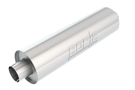 Borla Heavy Duty (Truck) Muffler - 3in Center-Center 24in x 6.75in Round - View 2 | Dirty Garage