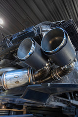 2020-2024 GM Corvette 3" Active Cat Back Quad Split Rear Exit Exhaust with AFM Sims - View 2 | Dirty Garage