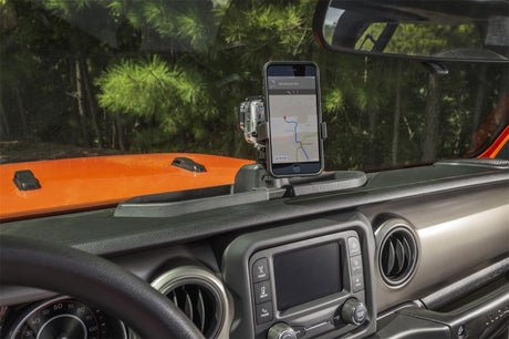 Rugged Ridge Dash Multi-Mount w/Phone Holder 18-20 Jeep JL/JT - View 4 | Dirty Garage