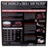 Universal X-Stream Top Filter Red 11in/5.125in Neck Flange/3.5in Height - View 10 | Dirty Garage