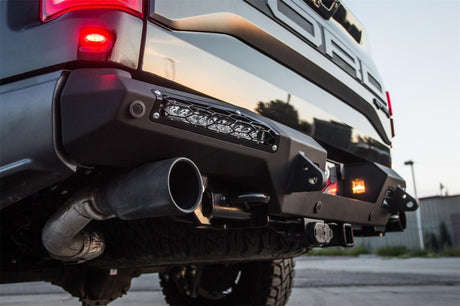 2017-2020 F-150 Raptor HoneyBadger Rear Bumper w 10in SR LED Mounts - View 3 | Dirty Garage