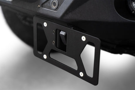 Universal Clevis Mounted Front License Plate Bracket - View 2 | Dirty Garage