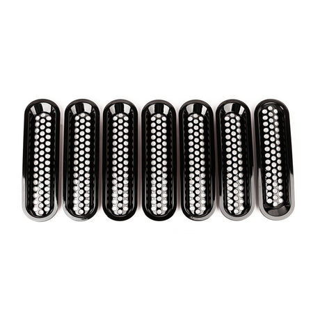 Rugged Ridge Grille Inserts Perforated 07-18 Jeep Wrangler - View 2 | Dirty Garage
