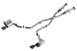Borla 15-21 Jeep Grand Cherokee SRT 6.4L V8 AWD ATAK Cat-Back Exhaust System - Black Tips T-304SS | Dirty Garage