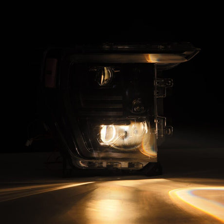 2021-2023 F-150 Pro-Series Projector Alpha-Black Headlights Active Light Sequential Signal - View 5 | Dirty Garage