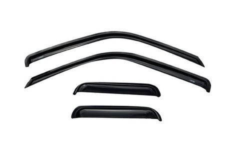 1988-1999 GM HD Ext Cab Ventvisor Outside Mount Window Deflectors Smoke 4-Piece - View 2 | Dirty Garage