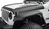 2018-2022 Wrangler/Gladiator Trail Armor Hood Armor 3-pc - Black - View 2 | Dirty Garage