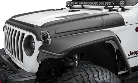 2018-2022 Wrangler/Gladiator Trail Armor Hood Armor 3-pc - Black - View 2 | Dirty Garage