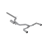 2015-2020 VW Golf GTI 2.0L Turbo 3" T304 Cat Back Exhaust Dual Split Rear Exit - View 2 | Dirty Garage