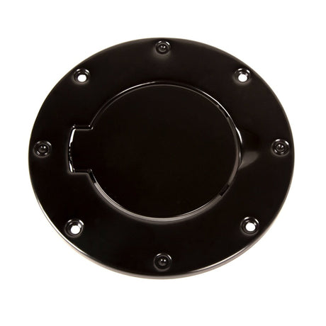 Rugged Ridge 97-06 Jeep Wrangler TJ Black Non-Locking Gas Cap Door - View 6 | Dirty Garage