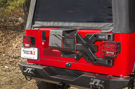 Rugged Ridge Spartacus HD Tire Carrier Whl Mount 87-06 YJ/TJ - View 5 | Dirty Garage