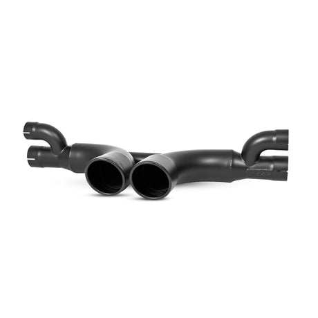 2014-2019 Porsche GT3 GT3RS 3" Center Muffler Bypass 4" Tips Black Coated - View 4 | Dirty Garage