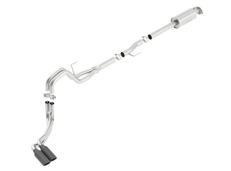 Borla 15-16 Ford F-150 3.5L EcoBoost Ext. Cab Std. Bed Black Chrome CB Exhaust ATAK Truck Side Exit - View 3 | Dirty Garage