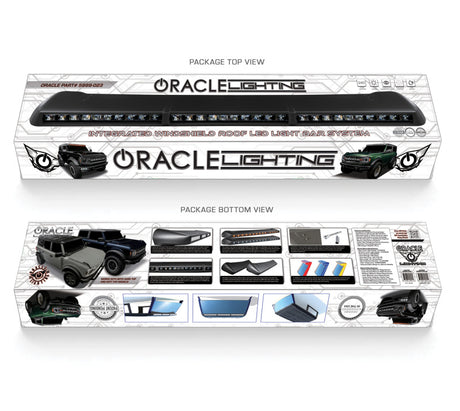 2021-2026 Bronco Integrated Windshield Roof LED Light Bar System - View 5 | Dirty Garage