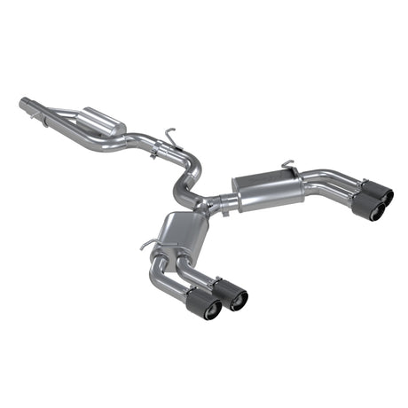 2015-2018 Audi S3 3" Quad Split Rear Exit Exhaust with Carbon Fiber Tips | Dirty Garage