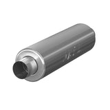 Universal 3" ID Inlet Outlet 26" Single Chambered Aluminum Muffler - View 2 | Dirty Garage