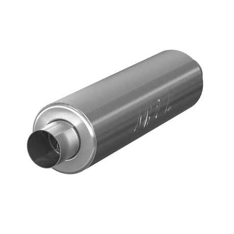 Universal 3" ID Inlet Outlet 26" Single Chambered Aluminum Muffler - View 2 | Dirty Garage