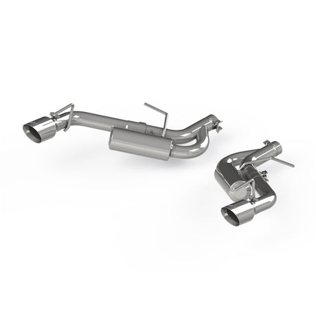 2016-2019 Camaro 2.5" T304 Non NPP Axle Back Exhaust System 4" Dual Wall Tips - View 3 | Dirty Garage
