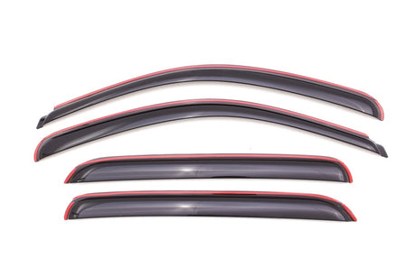2021-2022 Santa Cruz In-Channel Ventvisor Front and Rear Window Deflectors Smoke 4-Piece - View 6 | Dirty Garage