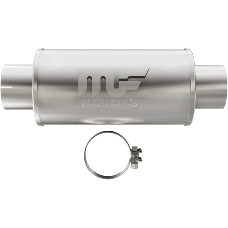 Universal Muffler Mag DSL Stainless Steel 7x7x14 4in Inlet 4in Outlet | Dirty Garage
