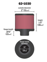 Universal Steel Base Crankcase Vent Filter .75in Vent OD x 2in OD x 1.5in Height - View 15 | Dirty Garage