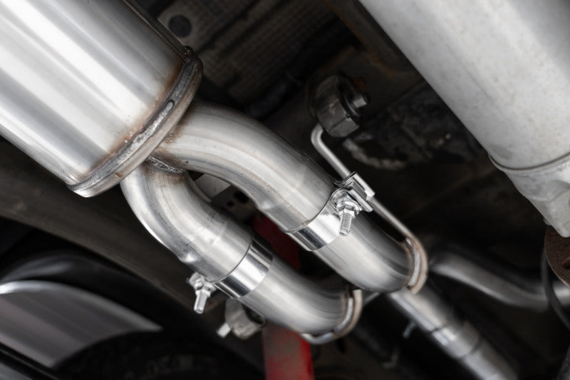 2019-2021 GM 2.5 Dual Split Rear Cat Back Quad Carbon Fiber Tips - View 4 | Dirty Garage