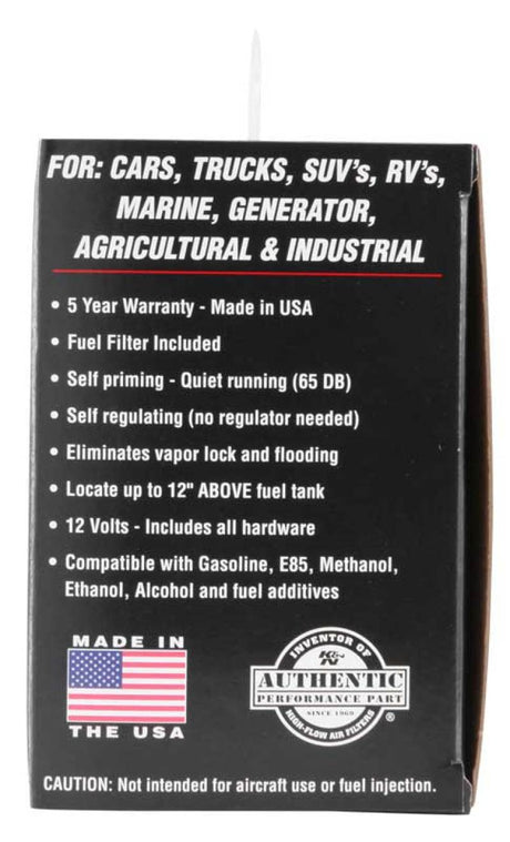 Universal Performance Electric Fuel Pump 4-7 PSI - View 13 | Dirty Garage