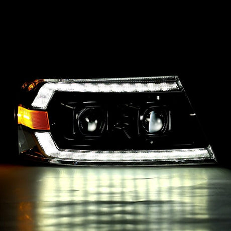 2004-2008 F-150 Luxx-Series Projector Alpha-Black Headlights - View 6 | Dirty Garage