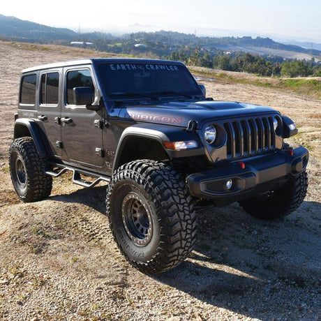 Westin 18-22 Jeep Wrangler JL Unlimited Outlaw Nerf Step Bars - Textured Black - View 6 | Dirty Garage