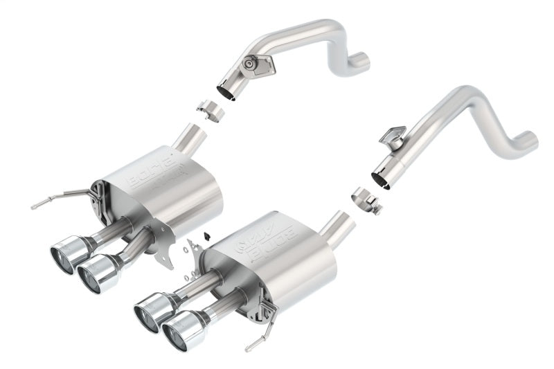 Borla 14-15 Chevy Corvette C7 w/o AFM w/o NPP Atak Rear Section Exhaust Quad Rd RL Tips - View 3 | Dirty Garage