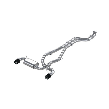 2020- Supra 3.0L 3" Catback Dual Rear Carbon Fiber Tips | Dirty Garage