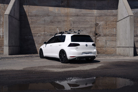 2015-2020 VW Golf GTI 2.0L Turbo 3" T304 Cat Back Exhaust Dual Split Rear Exit - View 5 | Dirty Garage
