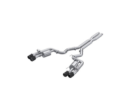 2024 Mustang GT 3" Cat Back Quad Tip 4" Carbon Fiber Tips | Dirty Garage