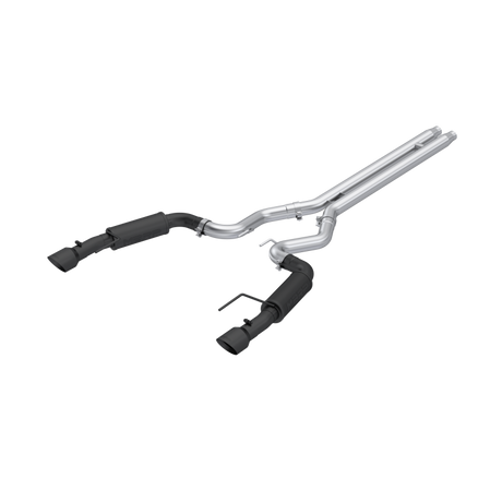2024 Mustang GT 3" Cat-Back Dual Split Black-Coated Aluminized Steel - View 2 | Dirty Garage