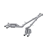 2022 Stinger 3.3L T304 SS Cat-Back Exhaust Dual Split Rear Quad Outlet Uses Factory Bezels | Dirty Garage