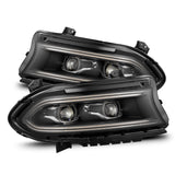 2015-2023 Charger Luxx-Series LED Projector Black Headlights Activation Light Sequential Signal Switchback DRL | Dirty Garage